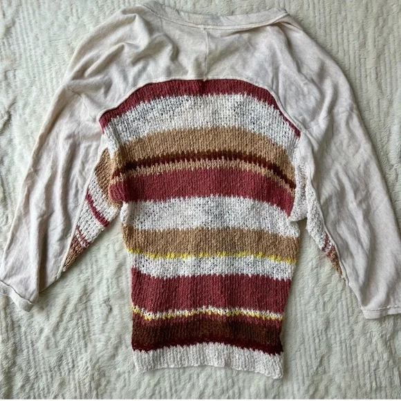 Free People Bayside Knit Tunic Pullover in the Romance Combo​​​ size large - Picture 14 of 15